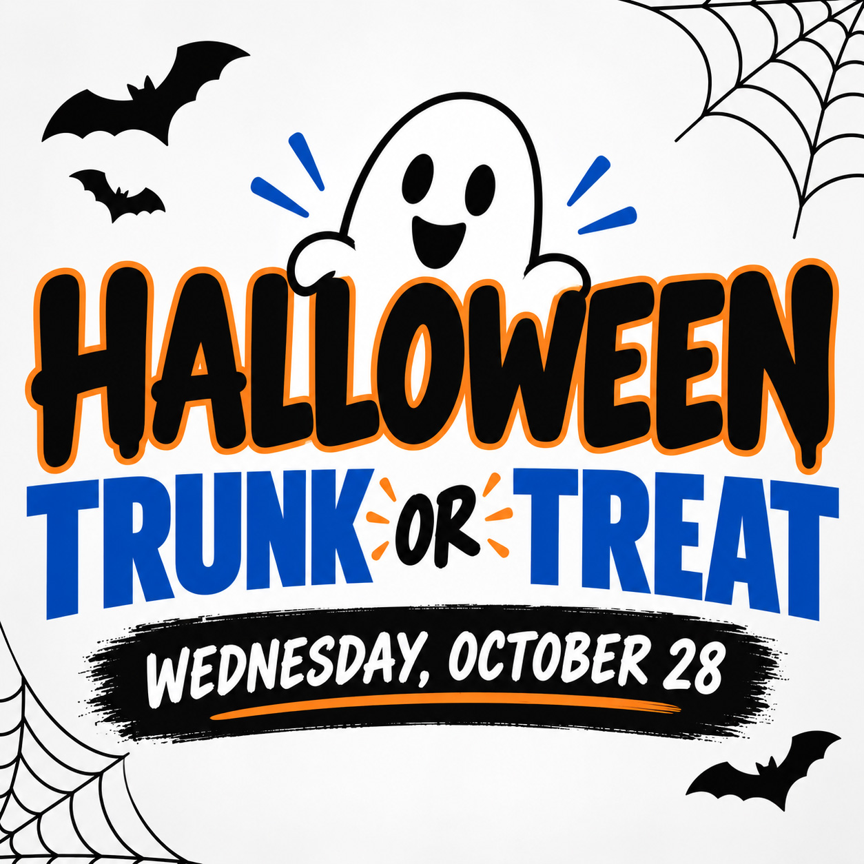 Playful Halloween Trunk or Treat Poster